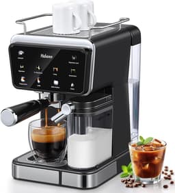 Volautomatische Espressomachine met 20 Bar Pomp en Geïntegreerde Melkopschuimer - 6 Dranken — thumbnail 1