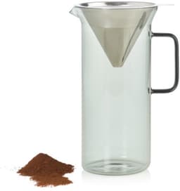 AdHoc Impact Pour Over Koffiepot – Borosilicaatglas & RVS – Herbruikbaar Filter – Handmatige Koffiezetter – 1L — thumbnail 4