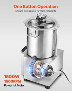 VEVOR Keukenmachine Groentesnijder Groentehakselaar 18l RVS Multi — thumbnail 3