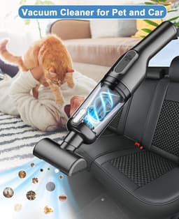 Draadloze Handstofzuiger 20000Pa - Sterke Mini Accu Stofzuiger voor Auto en Thuis — thumbnail 5
