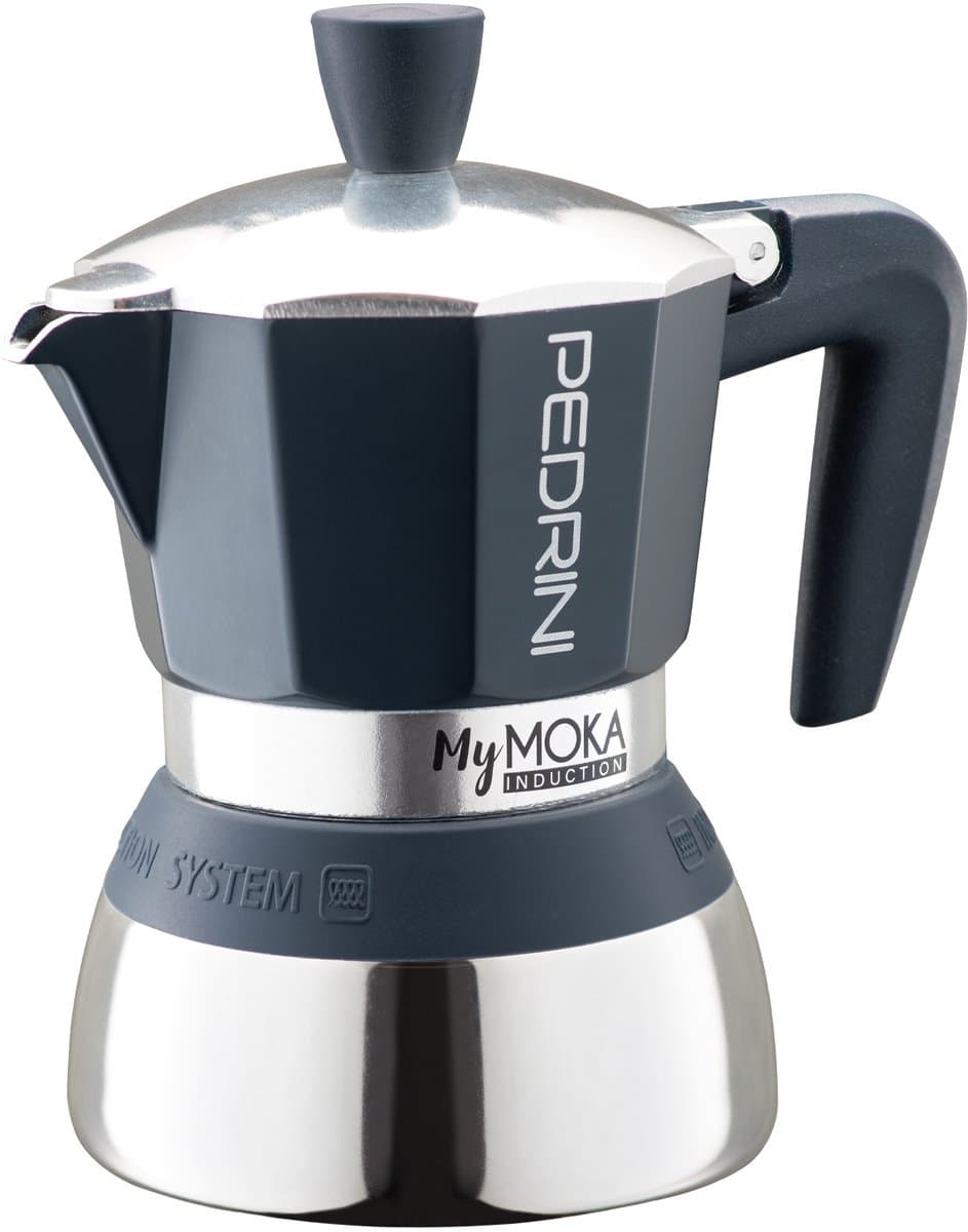 Pedrini MyMoka induction Moka pot Bruin, Roestvrijstaal — afbeelding 1