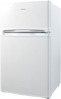 MEDION Mini koel-vriescombinatie (85 liter, 61L koelgedeelte, 24L vriesgedeelte, vrijstaand, 40 dB, transparante groentelade, deurscharnier verwisselbaar, MD 37689) wit — thumbnail 4