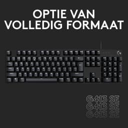Logitech G413 TKL SE - Mechanisch Gaming Toetsenbord - Qwerty ISO - Zwart — thumbnail 4