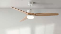 JATA JVTE4232 - plafondventilator met verlichting - afstandsbediening - 132 cm diameter - voor ruimtes tot 25m2 - timer - 6 snelheden — thumbnail 5