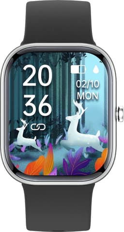 Smartwatch Kinderen - Hartslag - Stappen - 20 Alarmen - Zwart — thumbnail 3