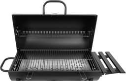 Luxe Houtskoolbarbecue met Deksel & 3 Werkbladen – XXL Grilloppervlak – Verrijdbaar – 108 x 68 x 94 cm — thumbnail 2
