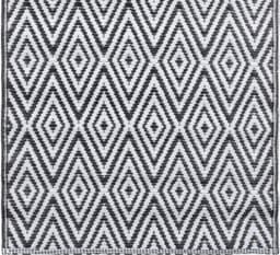 vidaXL - Buitenkleed - ARAKIL - 120x180 - cm - PP - wit - en - zwart — thumbnail 4
