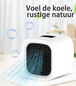 Mini Aircooler - Mini luchtkoeler - Alternatief voor mini airco of kleine airco - Wit — thumbnail 2