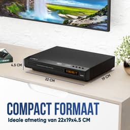 Strex DVD Speler met HDMI - Regio Vrij - USB / RCA en Afstandsbediening - Full HD 1080p — thumbnail 3