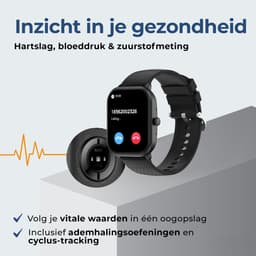 Denver Smartwatch - Android iOS - Volledige Belfunctie - Amoled Display - Sporthorloge - Hartslagmeter - Saturatiemeter - Slaapmonitor - SWC187B — thumbnail 3