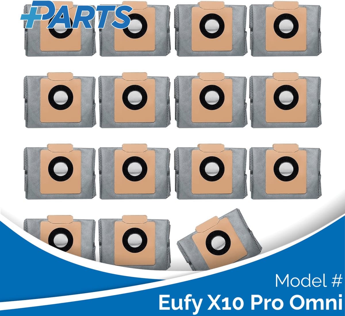 Eufy X10 Pro Omni Stofzakken (15 Stuks, Plus.Parts® alternatief voor T29F70A2) — afbeelding 1