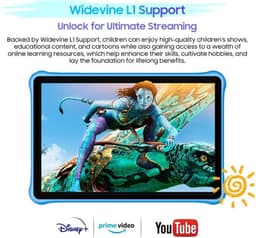 Collox Tablet Kinderen - Android 13 - 10.1 inch Display - 2GB RAM - 64GB ROM - 8MP Rear Camera - 5MP Front Camera - Batterij 5100mAh - Met blauwe bescherm hoes — thumbnail 4