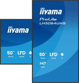 iiyama 50" 4K UHD krachtigste professionele beeldscherm voor digitale bewegwijzering met geavanceerde bedienings- en connectiviteitsopties — thumbnail 2