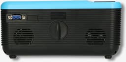 Bluetooth beamer - Mini Beamer met DVD speler - 2800 lumen - 30.000 uur levensduur - Full HD - Bluetooth 5.0-2 x HDMI - USB - SD - AV-in - VGA - blauw Beamer — thumbnail 3