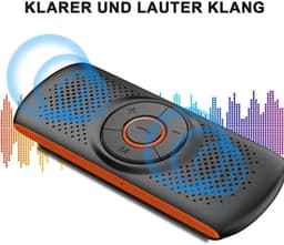 Autoluidspreker met Bluetooth, geschikt voor mobiele telefoon, draadloze muziekbox, met houder voor zonneklep, ondersteunt muziekweergave. — thumbnail 5