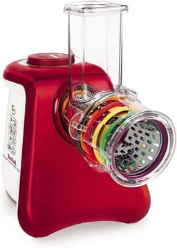 Elektrische Rasp - Keukenmachine - Snel Groenten Snijden - Vijf Functies - 176 Kilogram - Rood — thumbnail 5