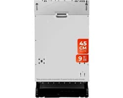 Geïntegreerde vaatwasser 45 cm - 9 punten - A++ - energiezuinig en stil
