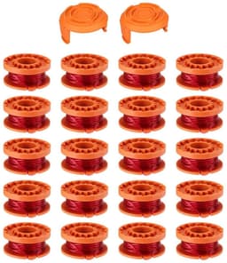 GELLDG 20 Stuks Rasentrimmerspulen - Vervangspolen voor Grasmaaier - Gemakkelijk Te Installeren met Efficiëntere Snijprestaties - Geschikt voor Worx Accu Rasentrimmer - Duurzaam Plastic Materiaal - 57x32mm — thumbnail 1