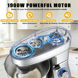Staande Keukenmixer - Elektrische Mixer Keuken - Bakken En Koken - 5-In-1 Multifunctioneel - 5.5 Liter - Meerkleurig — thumbnail 4