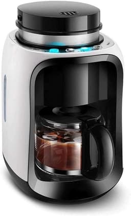 Koffiezetapparaat - Mini koffiezetter - Koffie zetten thuis - Compact design - 0.6 liter - Wit — thumbnail 1