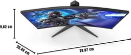Quvo® Gaming Monitor 240hz - Gaming Monitor -Zwart -21cm x 29cm x 10cm ; 9.1kg — thumbnail 2