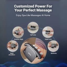 Massagepistool Set - Spierverlichter - Spierherstel Bevorderen - 30 Intensiteitsniveaus - 8/16 Koppen - Zwart — thumbnail 4