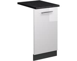 Hoogglans vaatwasserpaneel wit 45 cm voor inbouwkeuken