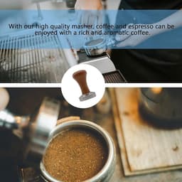 Koffietamper - Espresso stamper - Perfecte Espresso - Roestvrij Staal - 51 mm - Zilver — thumbnail 5