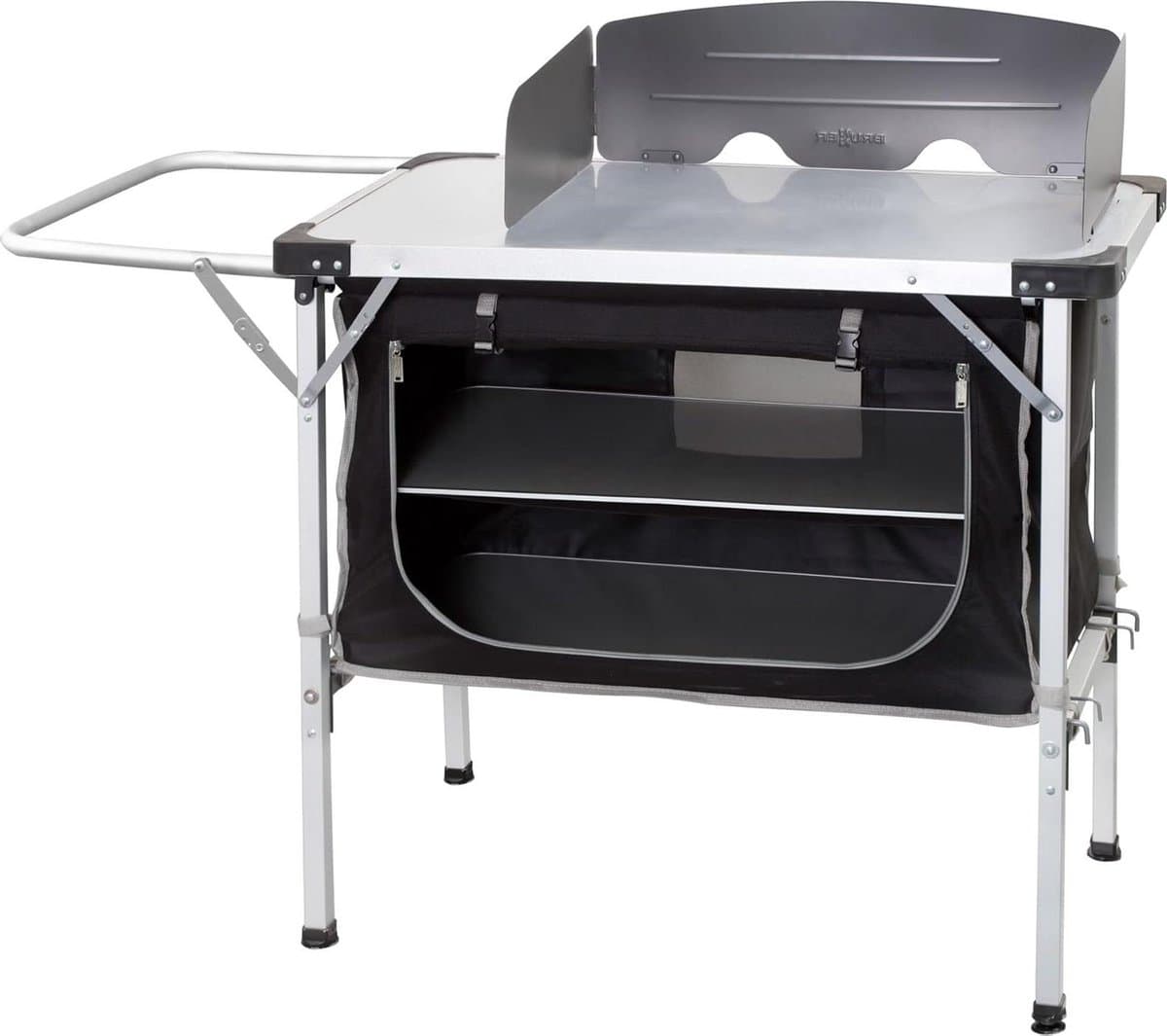 Kampeerkeuken Kast - Outdoor Keukenkast - Kamperen en Tuin - Robuust Aluminium Frame - 90 x 50 x 82 cm — afbeelding 1