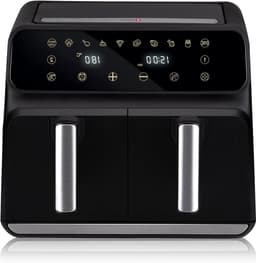 Dubbele Heteluchtfriteuse - Airfryer Duo - Gezond Koken - Sync Finish Functie - 8 Liter - Zwart — thumbnail 1