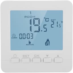Dailygoods - Dailygoody - Thuis Programmeerbare Thermostaat - Slimme Temperatuurregelaar - Eenvoudig te Installeren - Wit - Digitaal LCD-scherm - Handig in Gebruik — thumbnail 1
