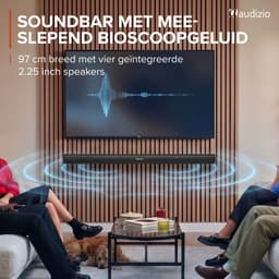 Soundbar - Audizio SB100 - Soundbar met subwoofer - 160W - 5.1 Surround set home cinema - HDMI-ARC - Bluetooth — thumbnail 5