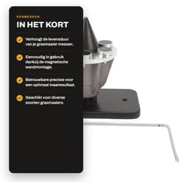 Dailygoods- Mesbalancer Hoge Precisie - Vervanging voor Troy - Magnetische Wandmontage - Nauwkeurige Mesbalans - Voorkomt Onbalans - Verlengt Levensduur Maaier - Bladbalancer — thumbnail 2