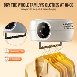 Innovastore Draagbare wasdroger - Elektrische wasdroger- Wasdroger - Multifunctionele Droger - Wasdroger - Compacte Wasdroger — thumbnail 3