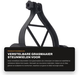 Dailygoods- Grasmaaiersteunwiel Verstelbaar - Draagbare Onkruidwielen - Stabiliteit/Balansverbetering - Duurzame Materialen - Eenvoudige Installatie - Maaiwielen — thumbnail 5