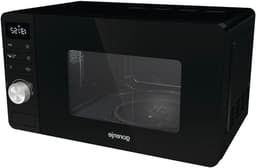 Magnetron Oven - Combimagnetron - Snel Eten Opwarmen - Roestvrij Staal Glas - 20 liter - Zwart — thumbnail 1