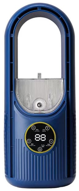 Mini airco – Blauw – airco met water – Mini airco 4 in 1 – Koelen, Blazen, Lucht Bevochtigen – Draagbare Luchtkoeler Koelventilator – 3 Wind Snelheden – USB-luchtkoeler – sfeerverlichting – Draagbare – koelventilator – Afkoeling – draagbare airco — thumbnail 1