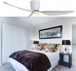 Plafondventilator met LED | 127 cm | Arioso | wit | aluminium en kunststof | modern — thumbnail 5