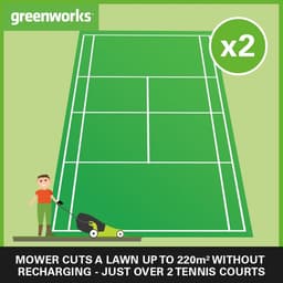 Accu Grasmaaier - Snoerloos Maaiwerk - Gazon Onderhoud - Dubbele Accu Poort - 41cm Maaibreedte - Groen Zwart — thumbnail 4