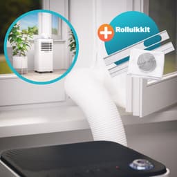 Monzana Mobiele Airco 9000BTU - 4in1 Kit Rolluik 25-30m² met App - Wit — thumbnail 3