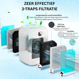 NBAP® Air Purifier - Luchtreiniger - Luchtbevochtiger - Wit — thumbnail 5