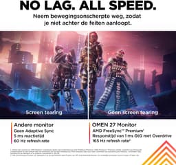 HP Omen 27 - Full HD Gaming Monitor - 165hz - 27 inch — thumbnail 2