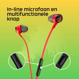 HyperX Cloud Earbuds II - Gaming Earbuds met Microfoon - Rood - PC/PlayStation/Xbox/Nintendo Switch/Mobile — thumbnail 5