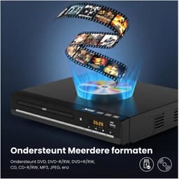Vizual DVD Speler met HDMI - Simpele bediening - Full HD 1080P - Regiovrij - USB - Inclusief Afstandsbediening - CD & DVD Speler — thumbnail 2