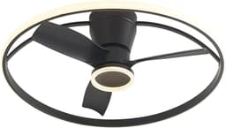 QAZQA steer - Dimbare LED Stille Plafondventilator met Verlichting | Lamp en Afstandsbediening - 1 lichts - Ø 76 cm - - Woonkamer | Slaapkamer — thumbnail 1