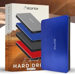 Externe Harde Schijf - Opslagapparaat Gegevens - Back-up Maken - Snelle USB 3.0 - 320 GB Capaciteit - Blauw — thumbnail 1