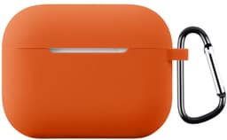 Coverup Hoesje - Geschikt voor AirPods Pro 3 Hoesje - Coverup Siliconen AirPods Case met Sleutelhanger - Oranje — thumbnail 2
