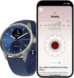 Withings ScanWatch 2 - 42 mm Hybride Smartwatch – ECG, AFib Detectie, SpO₂ Meter, Hartslagmeter, Slaaptracker, Menstruatiecyclus Tracking, 24/7 Temperatuurmeting, 35 Dagen Batterij, Saffierglas, 5 ATM Waterdicht — thumbnail 3