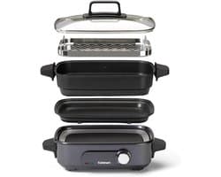 5-in-1 Multi-Cooker en Grill voor Gezond Koken, Met Antiaanbaklaag en Stoomfunctie