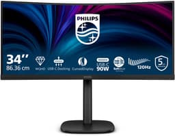 Philips 3000 series 34B2U3600C - Ultrawide USB-C Dock Monitor - 90w - RJ45 - Smart KVM - HDR400 - 34 inch — thumbnail 1